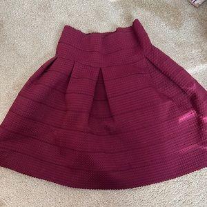 A very classic maroon skirt from forever 21.